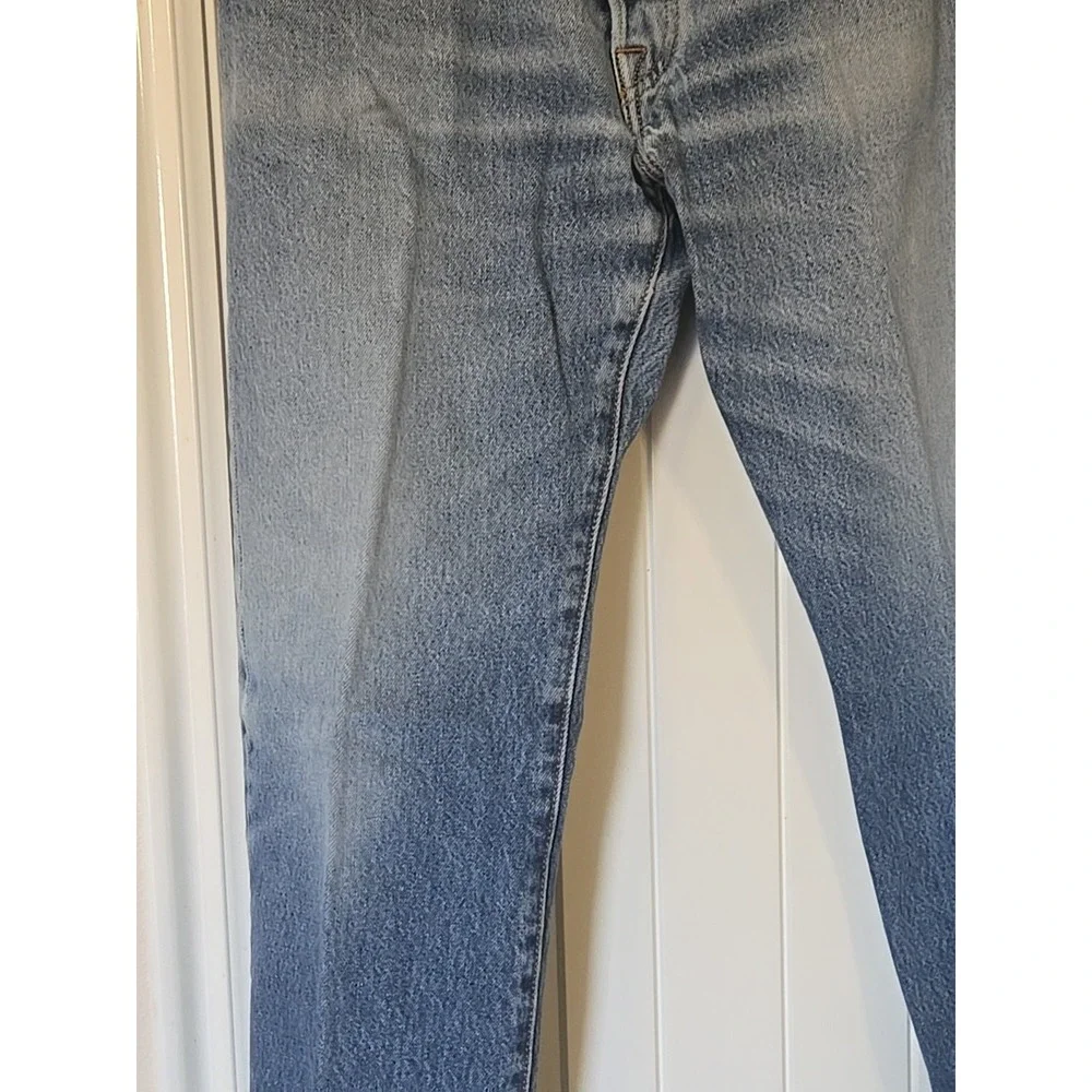 Vintage Levi's Jeans Men's 34x35 Distressed Aged Blue Denim Red Tab Button Fly